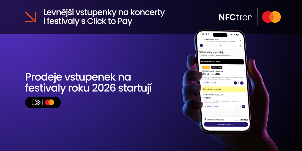 Levnější vstupenky s Click to Pay
